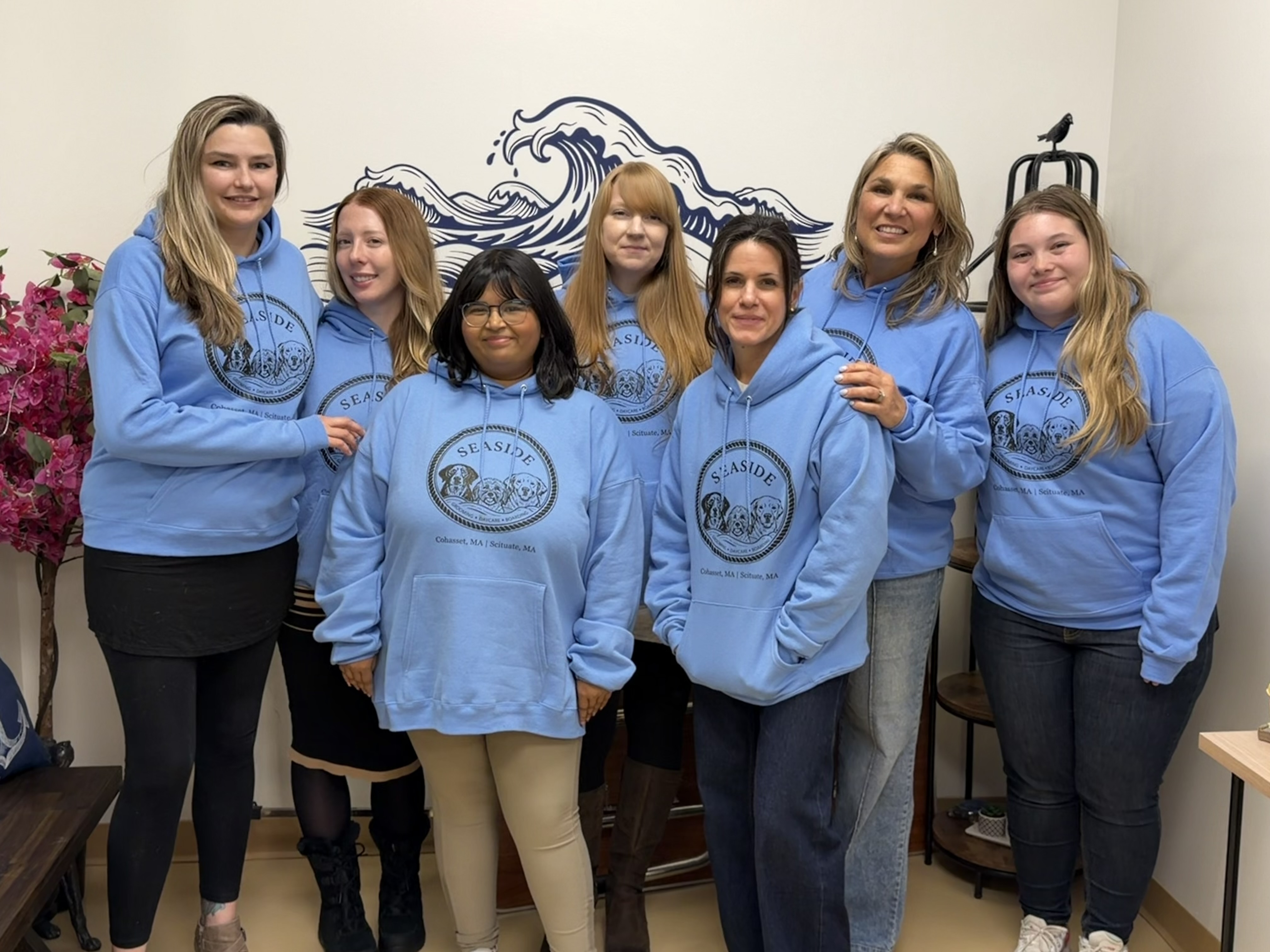 Team working with dogs